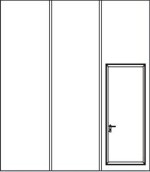 pedestrian pass door inset